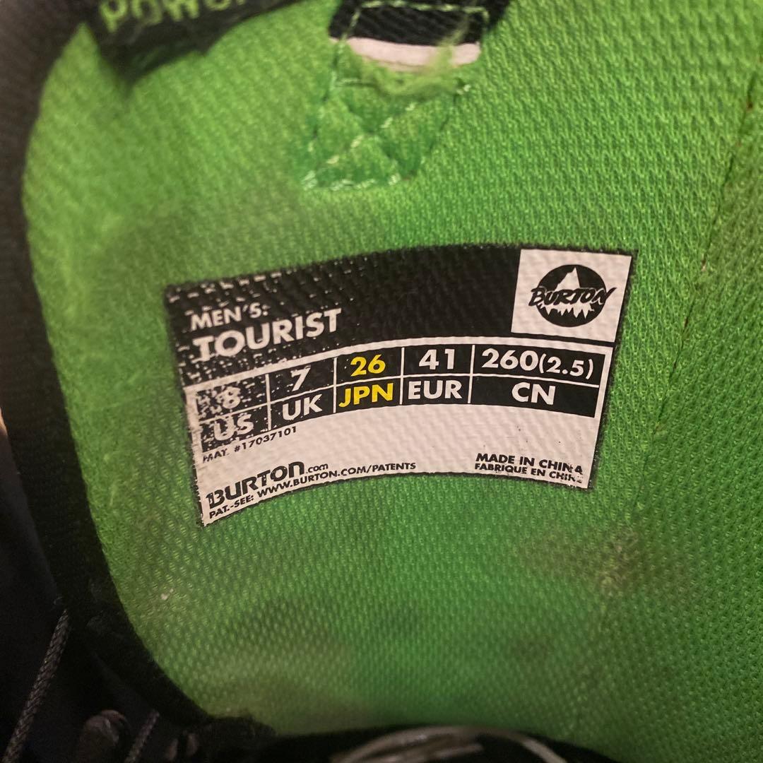 【即日発送】BURTON スノボブーツTOURIST ツーリスト 26.0cm