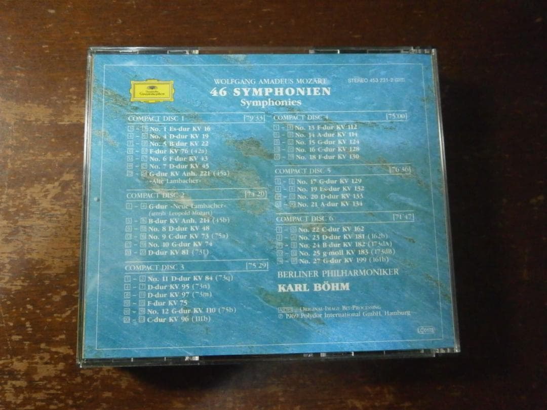 モーツァルト　交響曲 全集（全４６作品）１０枚組CD　ベーム　決定盤　ベルリン