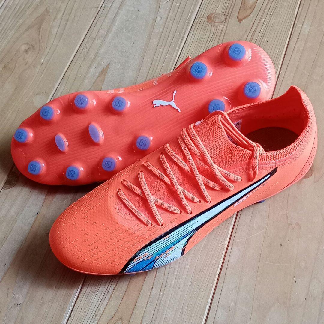 Puma スパイクシューズ オレンジ 　24cm