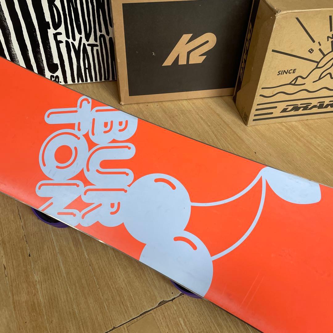 BURTON×FLUX　キッズスノーボードセット　バートン　フラックスバイン付