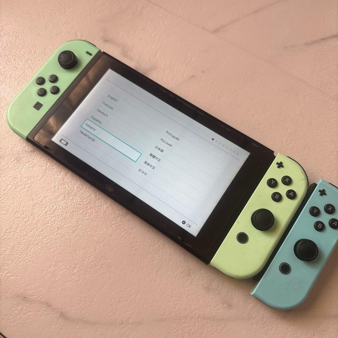 ミントグリーンとライトブルーのNintendo Switchおまけ付き送料無料