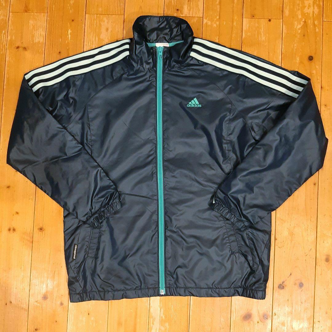 adidas ナイロン ピステ・ウィンドブレーカー 上下 ネイビー/スカイブルー