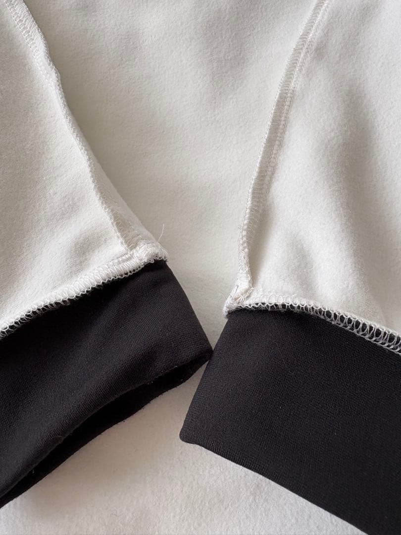 8G SHOOT Logo Print Mock Neck サイズM 白黒