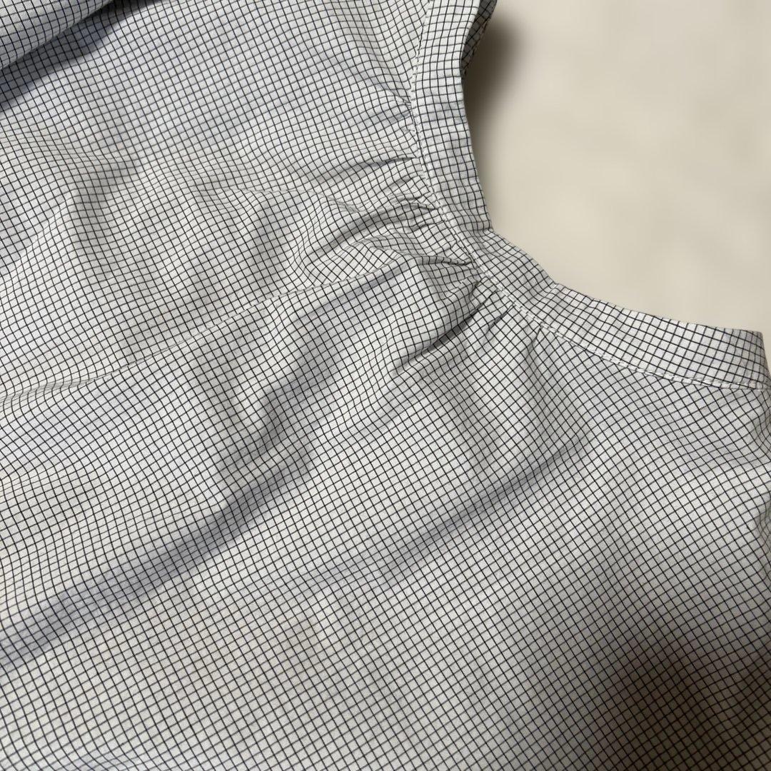 【Gauze#】スイッチングギャザー シャツドレス 定価28600円