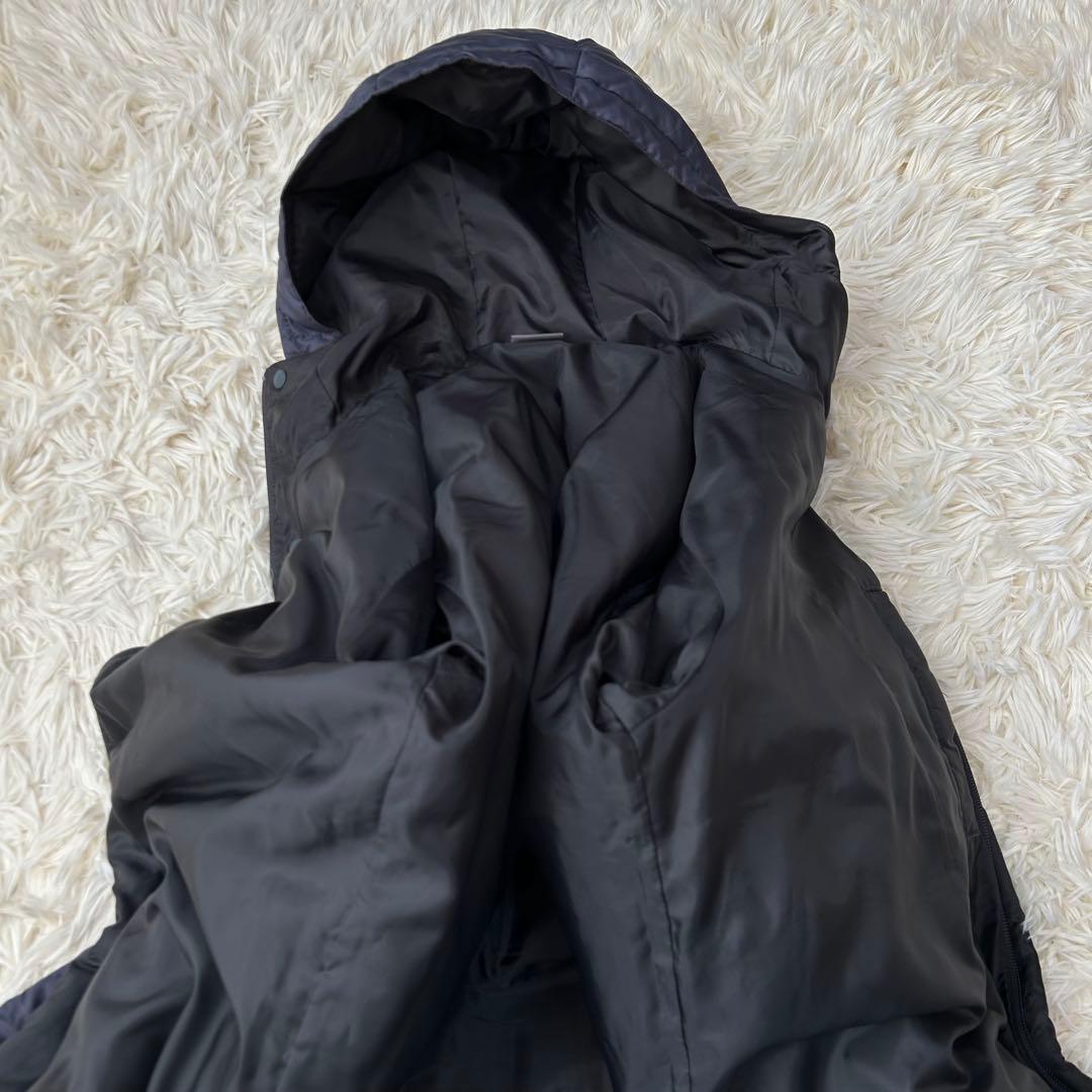 PUMA プーマ ロング ダウンコート ベンチコート ネイビー　M ダウン49%