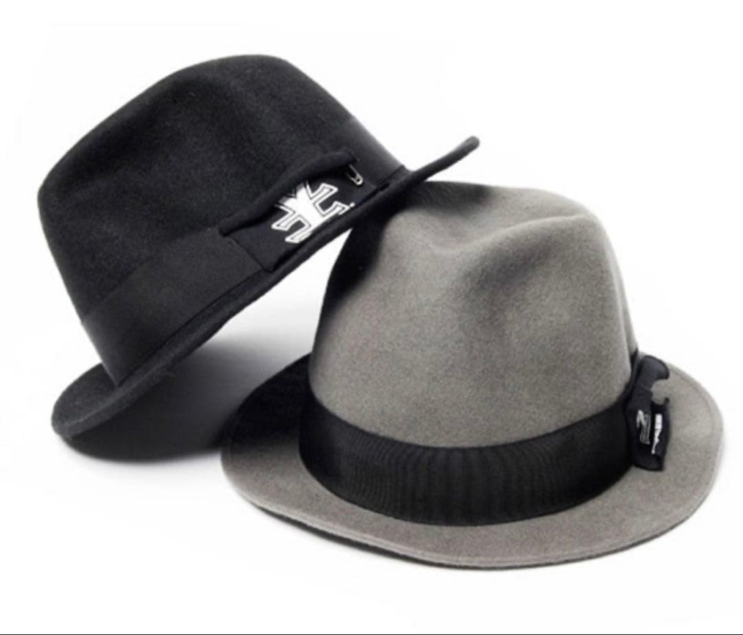 s&co TENSAIBAKAブラックウールハット L