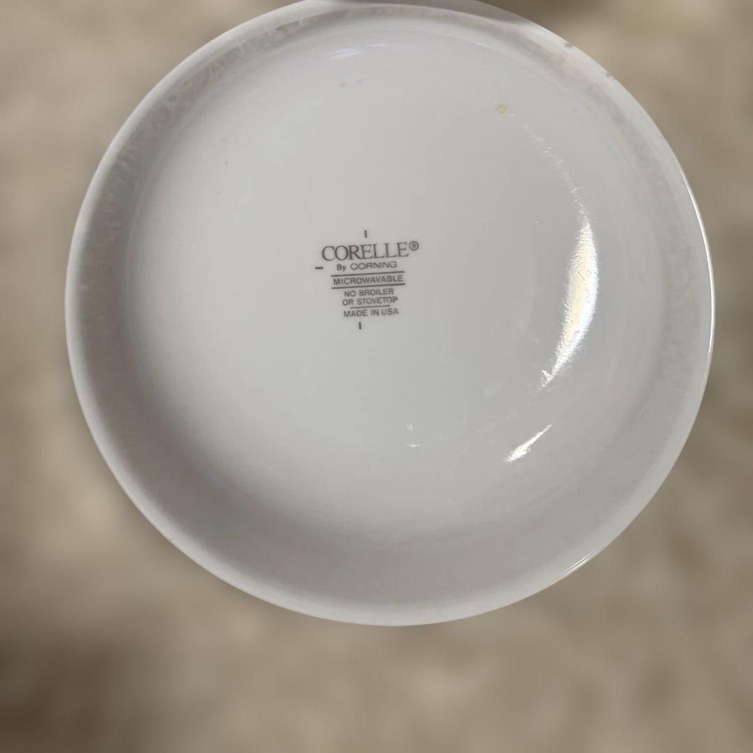Corelle 青い花柄 皿 12枚セット
