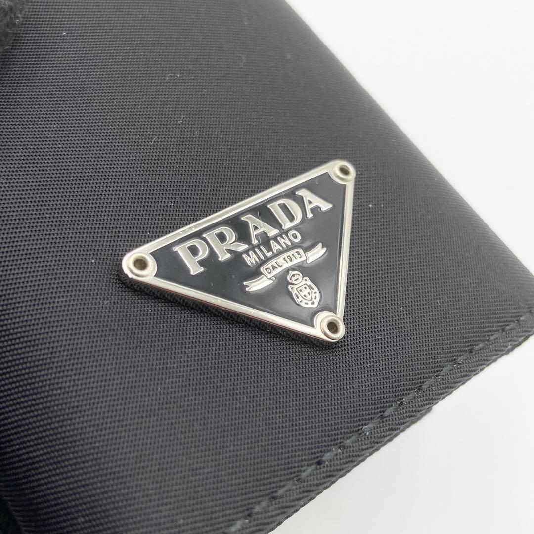 未使用級　PRADA プラダ　キーケース　テスートナイロン　ブラック