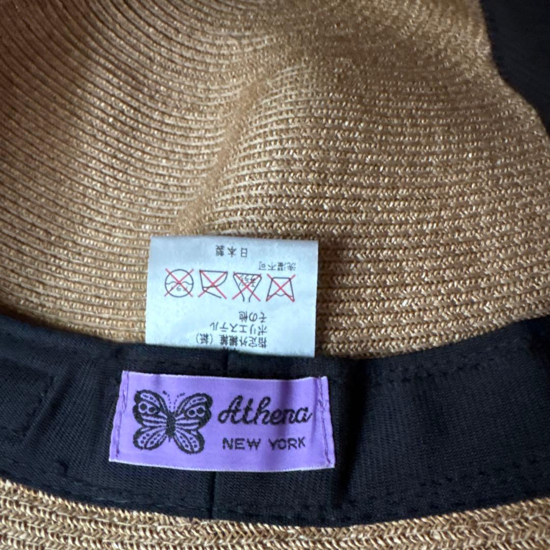 Athena new york 麦わら帽子　ハット