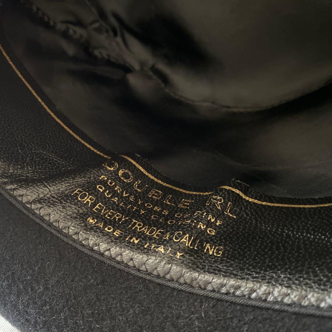 RRL DOUBLE RL フェドラハット ブラック 7 1/2 ラルフローレン