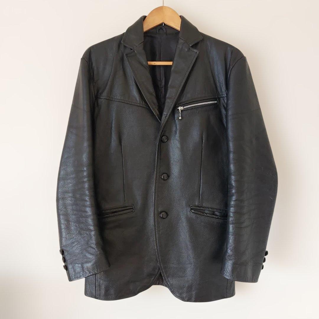 エ*ン様 SAVOY CLOTHING レザージャケット 三つボタン サボイクロ