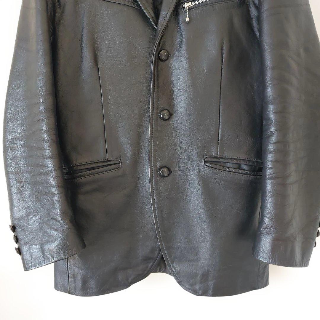 エ*ン様 SAVOY CLOTHING レザージャケット 三つボタン サボイクロ