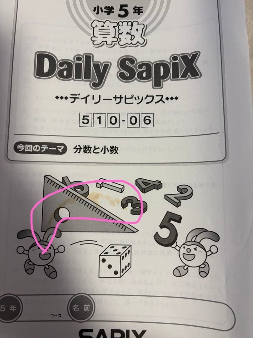 〈値下げ〉SAPIX 2024年度版　5年　算数デイリーサピックス　1年分