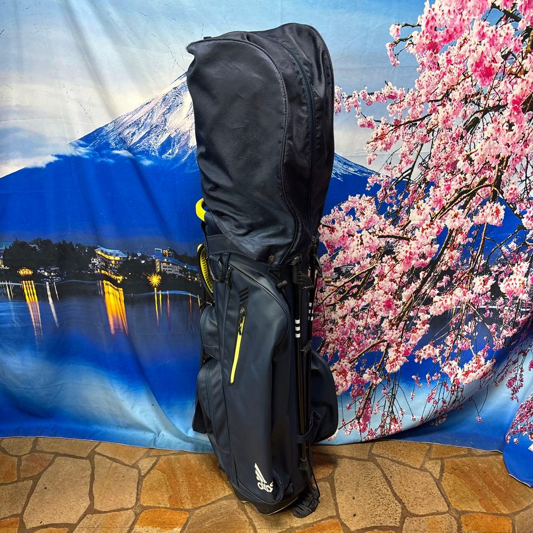 寶BV-1143 adidas アディダス キャディバッグ スタンド式 ネイビー