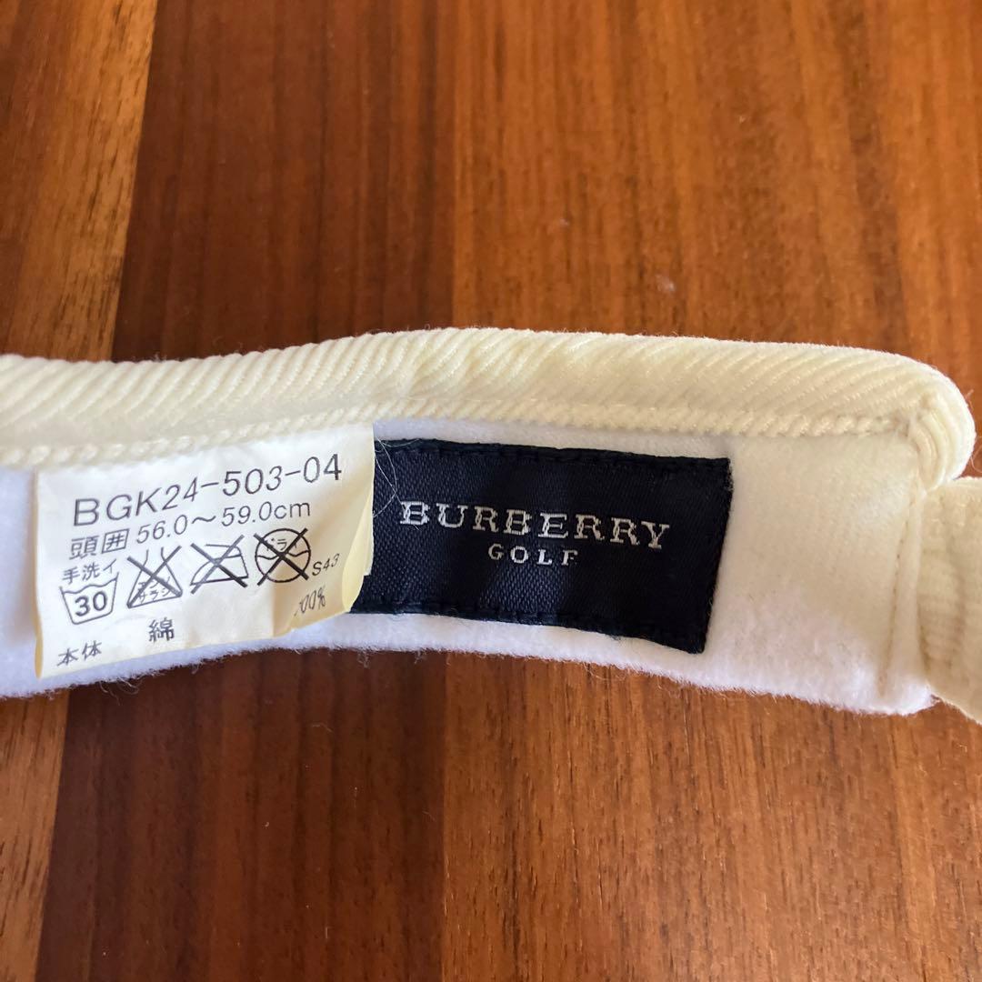 Burberry バイザー チェック柄　バーバリーゴルフ