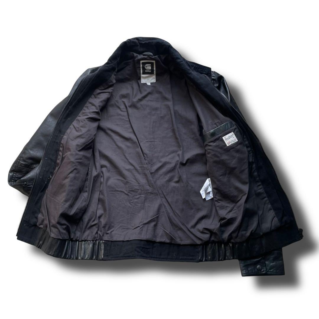 ジースターロウ 山羊革 ゴートレザー スイングトップ ジャケット size M
