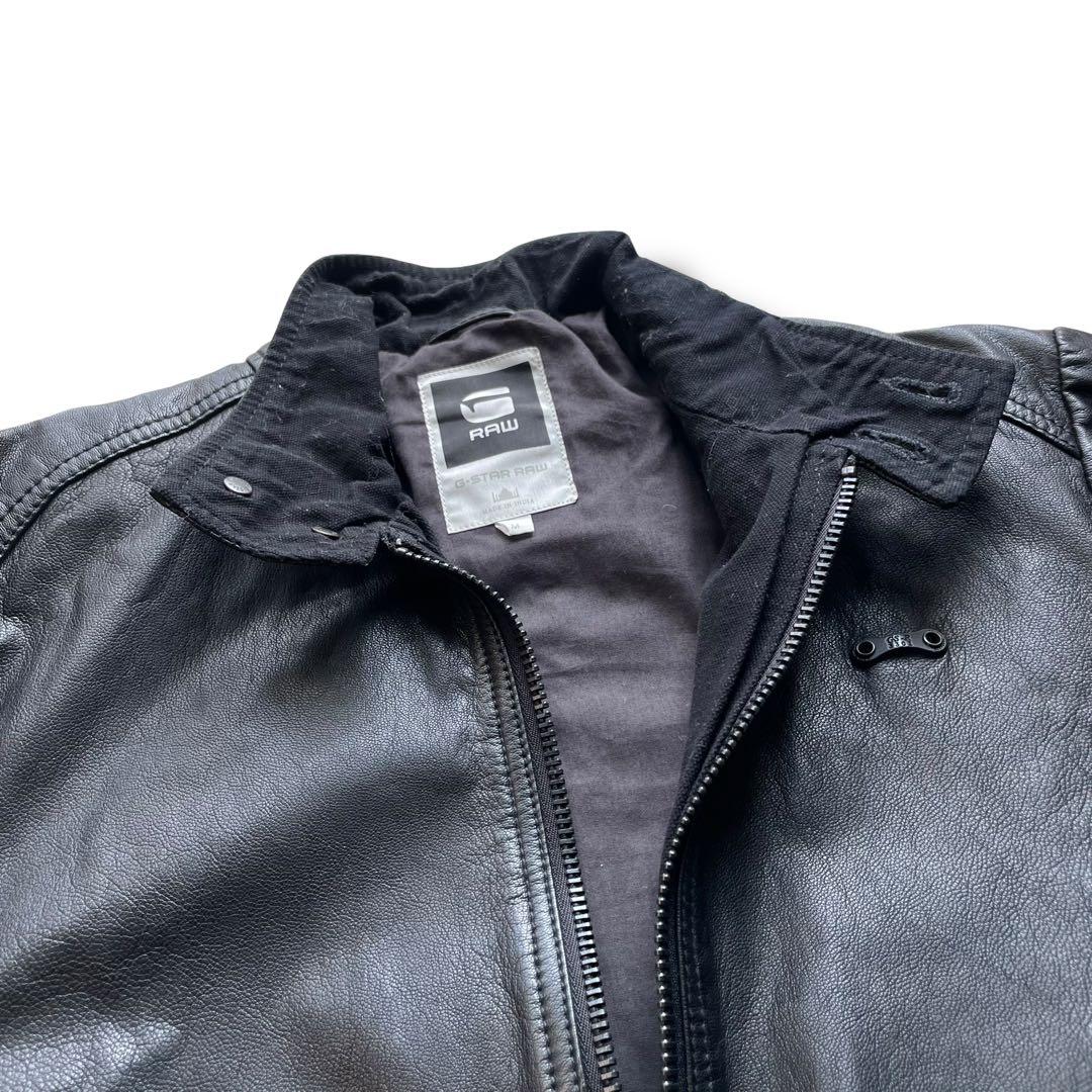 ジースターロウ 山羊革 ゴートレザー スイングトップ ジャケット size M