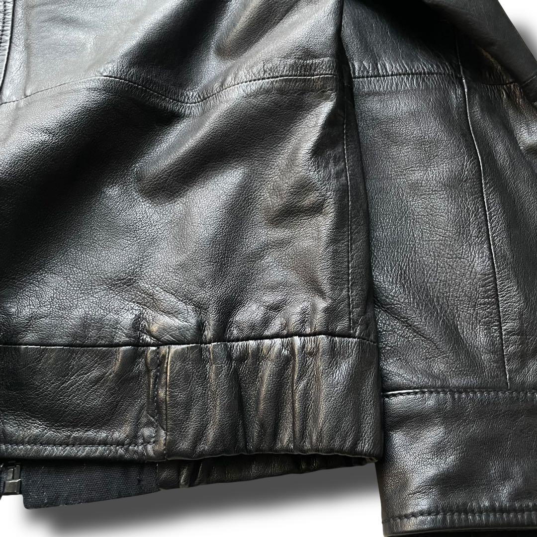 ジースターロウ 山羊革 ゴートレザー スイングトップ ジャケット size M