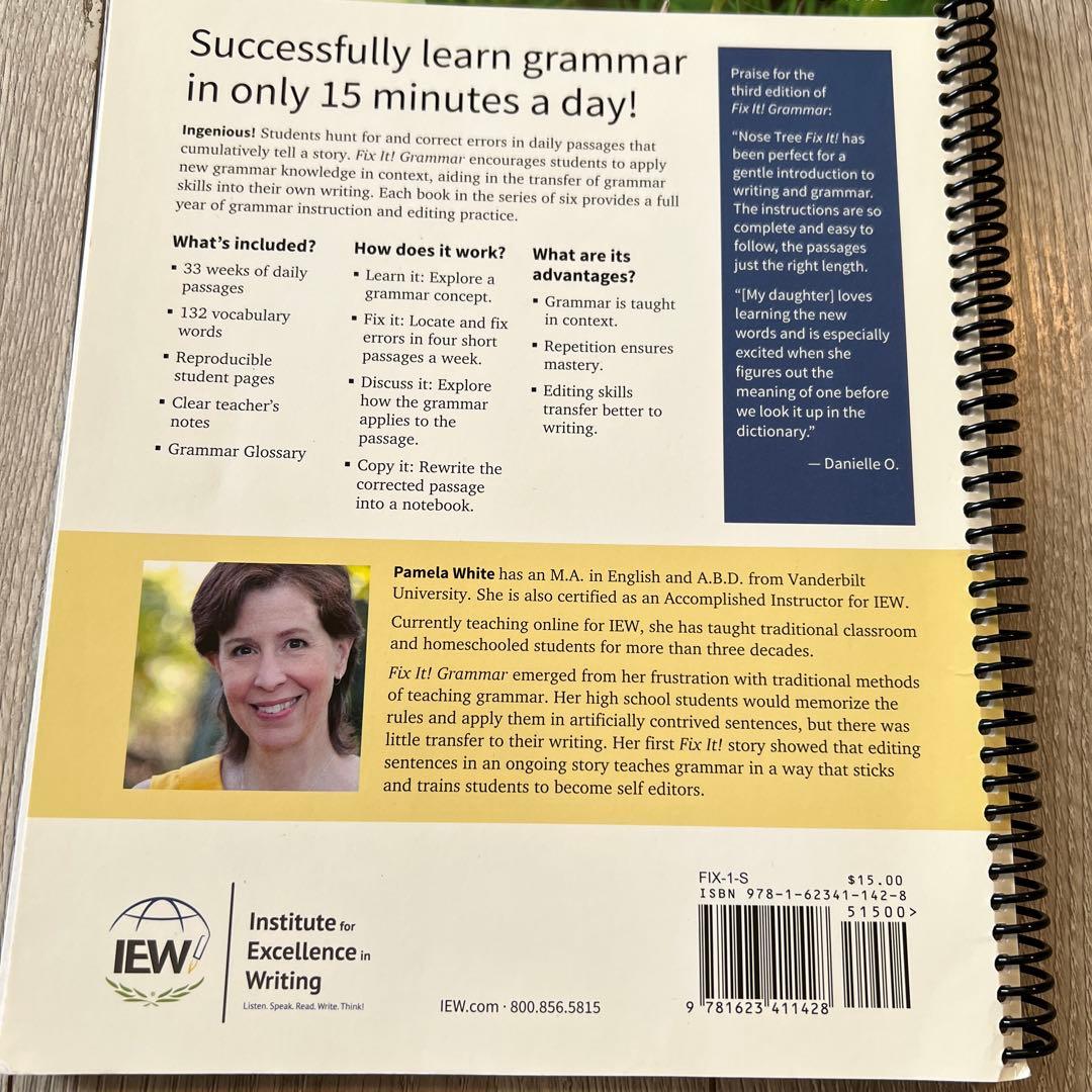 語学・辞書・学習参考書 Fix It! Grammar The Nose Tree