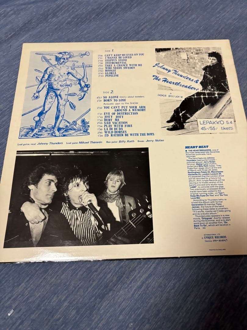 JOHNNY THUNDERS Play With Fireレコード