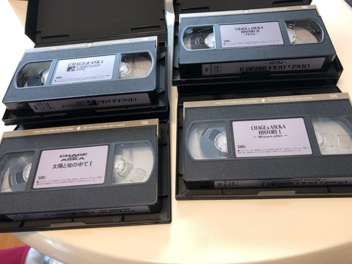 チャゲ＆飛鳥 ザ.ライブ 8本セット VHS 完品ラック 説明書付 送料無料