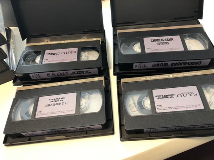 チャゲ＆飛鳥 ザ.ライブ 8本セット VHS 完品ラック 説明書付 送料無料