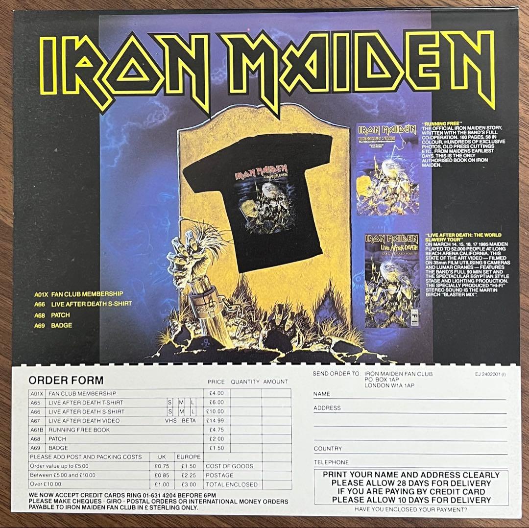 【2LP/UK盤】Iron Maiden / Live After Death