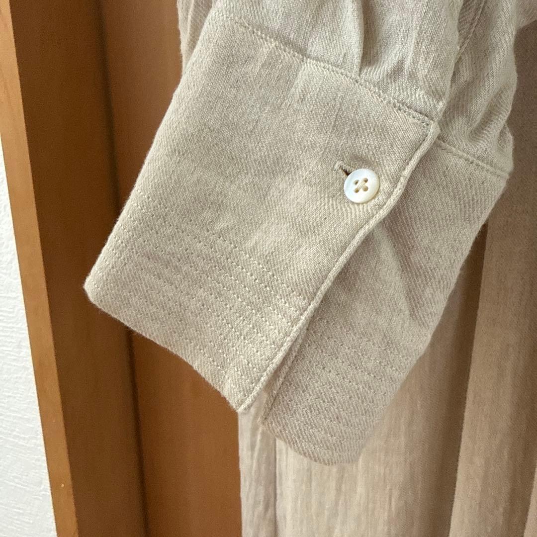 PRISTINE プリスティン リネンコットンツイルワンピース オーガニック綿麻