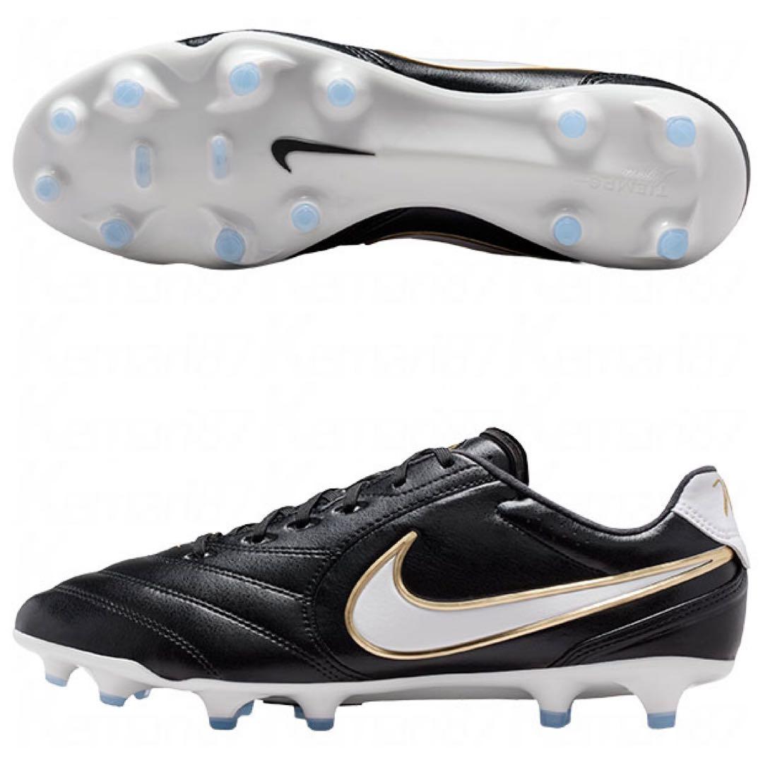 NIKE サッカースパイクティエンポリゲラ　黒　新品　25.5 箱あり