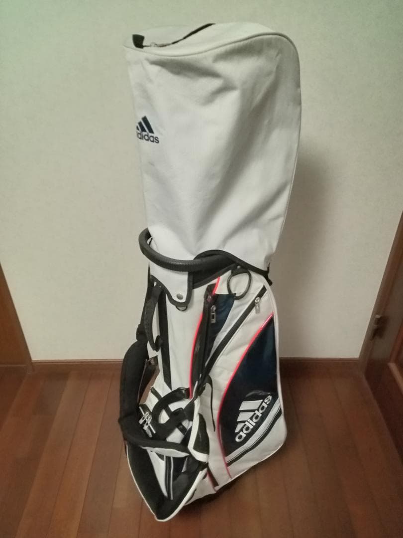★adidas★アディダス★スタンド式キャディバッグ★8.5インチ★赤/白/青★