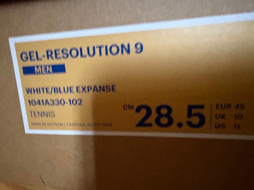 ASICS GEL-RESOLUTION 9AC 28.5 ゲルレゾリューション