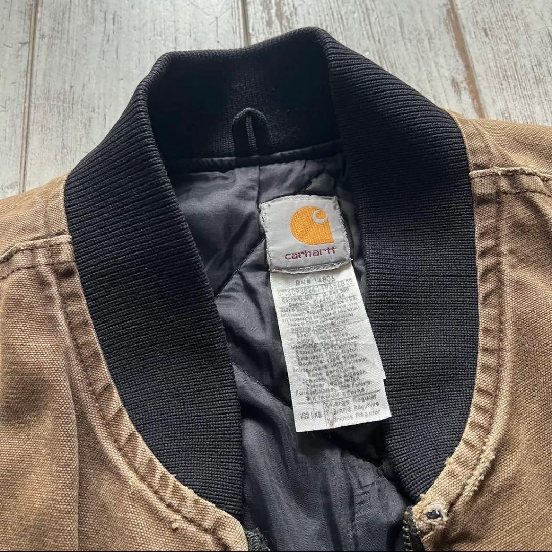 く*い様 -carhartt- fade brown duck vest