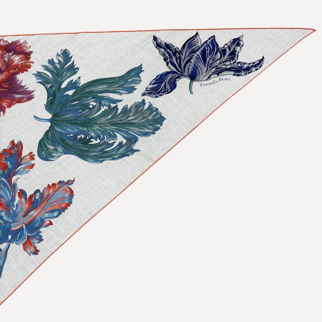 HERMES トライアングルジェアン チューリップマニア Tulipomanie