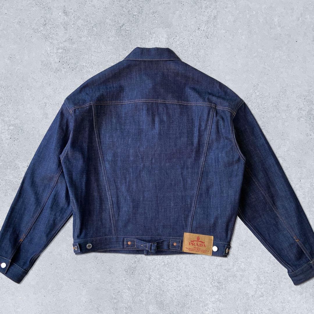 PRADA プラダ セルビッジ デニム ブルゾン トラッカージャケット 新品 S