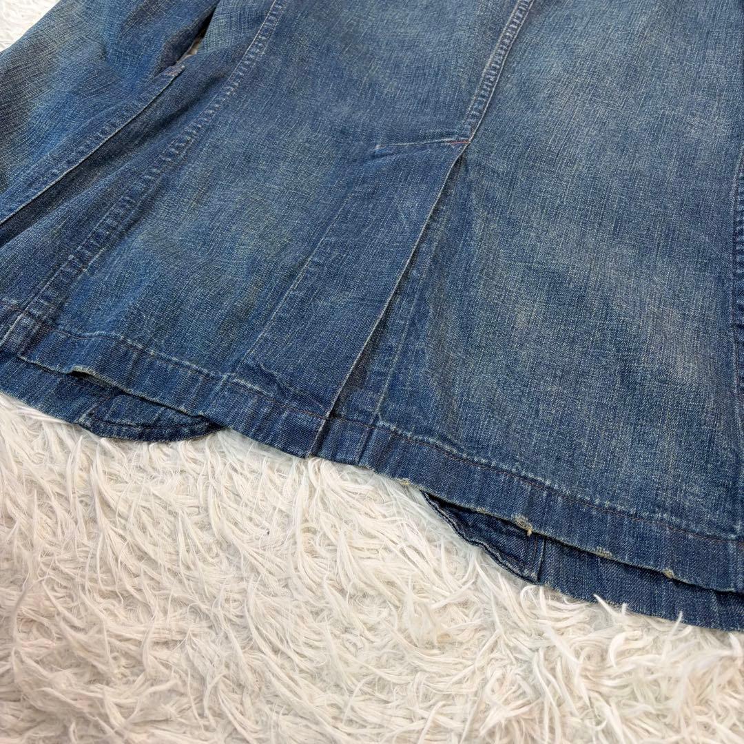美品✨RRL インディゴ デニム テーラードジャケット 微ダメージ加工 M相当