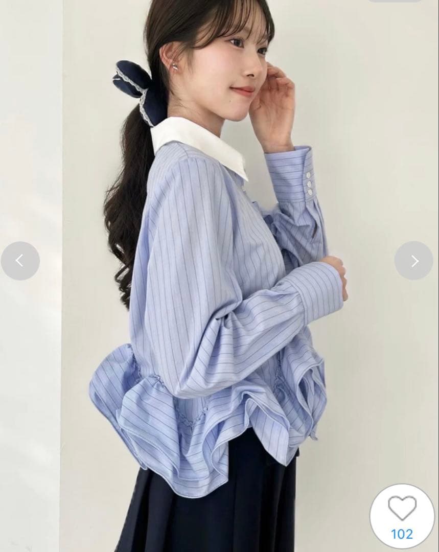 SNIDEL 新品未使用　ヘムボリュームシャツ