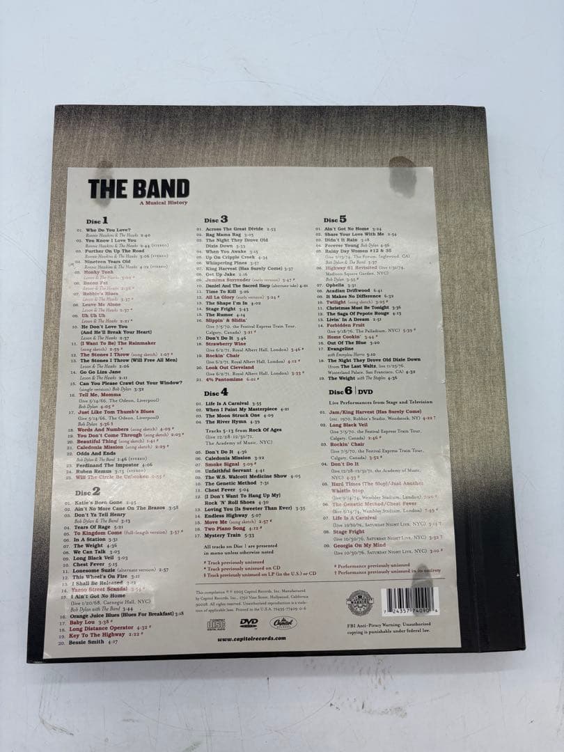 洋楽 THE BAND A Musical History 5CD + DVD