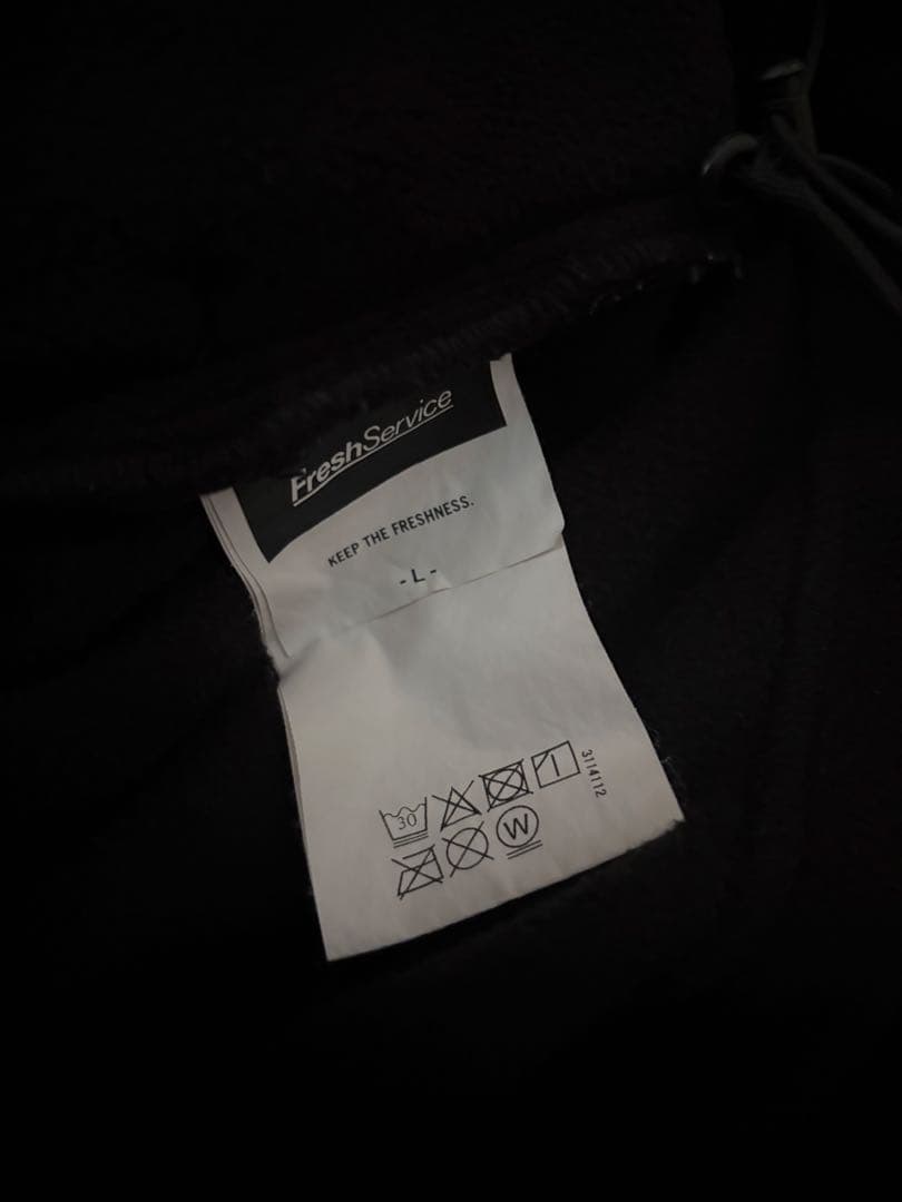 freshservice フレッシュサービス　フリースセットアップ　ブラック　L