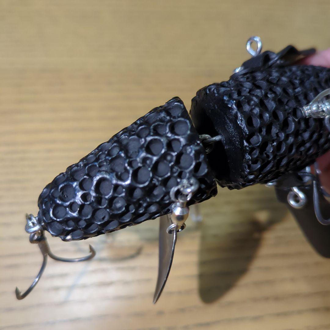 ハンドメイド ルアー ジョイントフカベイト風 クローラー 羽根モノ です