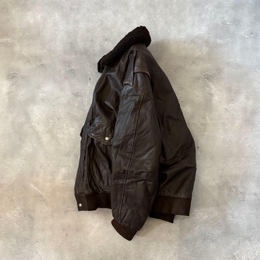 Vintage G-1 leather flight jacket 襟ボア 本革