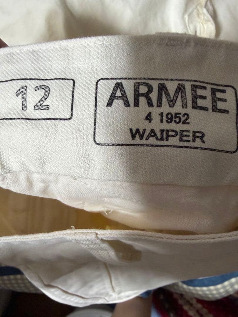 WAIPER.inc フランス軍 M-47 カーゴパンツ 前期型 ナチュラル