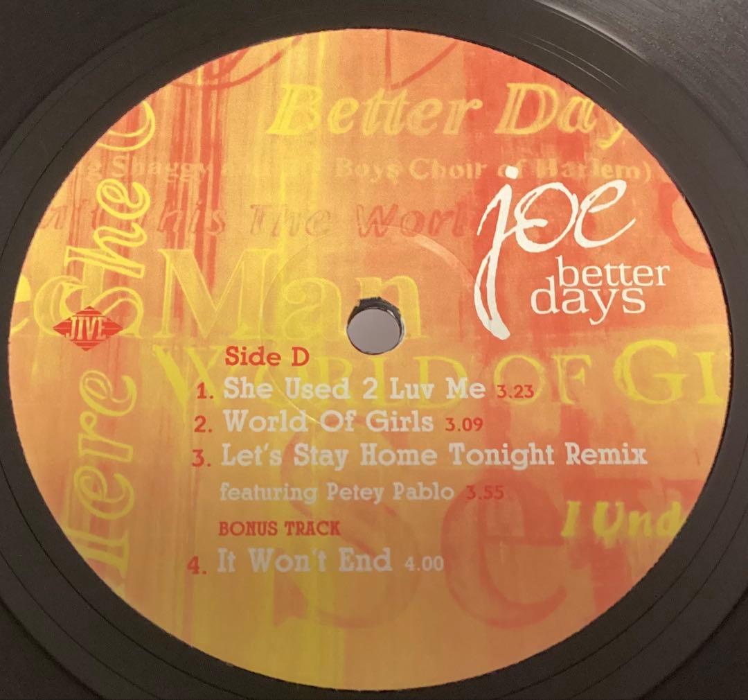 (USED)Joe Better Days 2枚組アナログレコード R&B 名盤