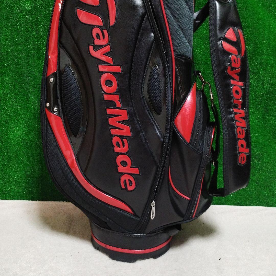 TaylorMade ゴルフキャディバッグ 黒/赤 フード無し