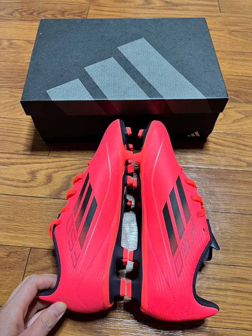 adidas F50 CLUB FxG J サッカースパイク 24.5cmピンク
