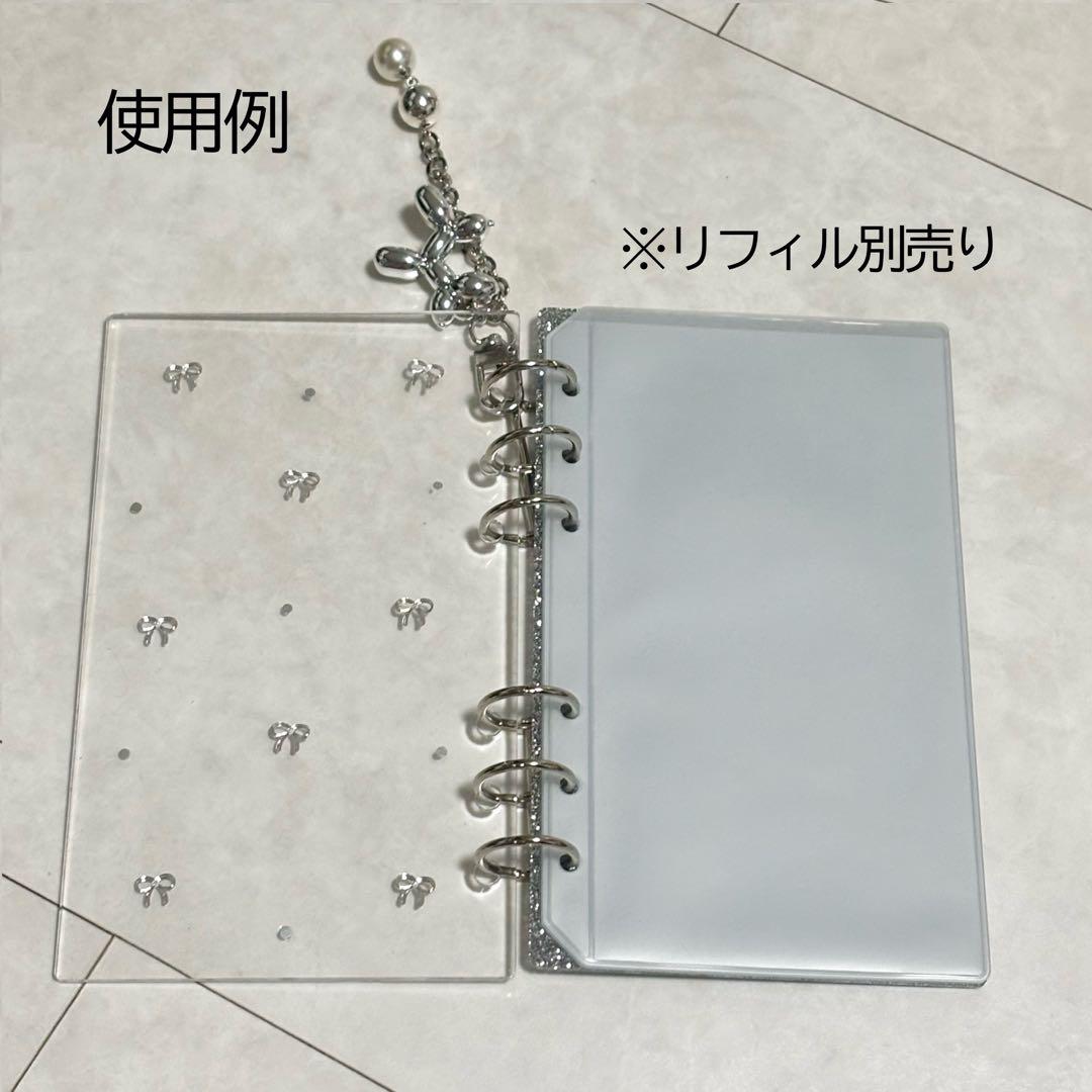 ✨ちゃーちゃ ✨A6 アクリルレジンバインダー　リング付き×2セット