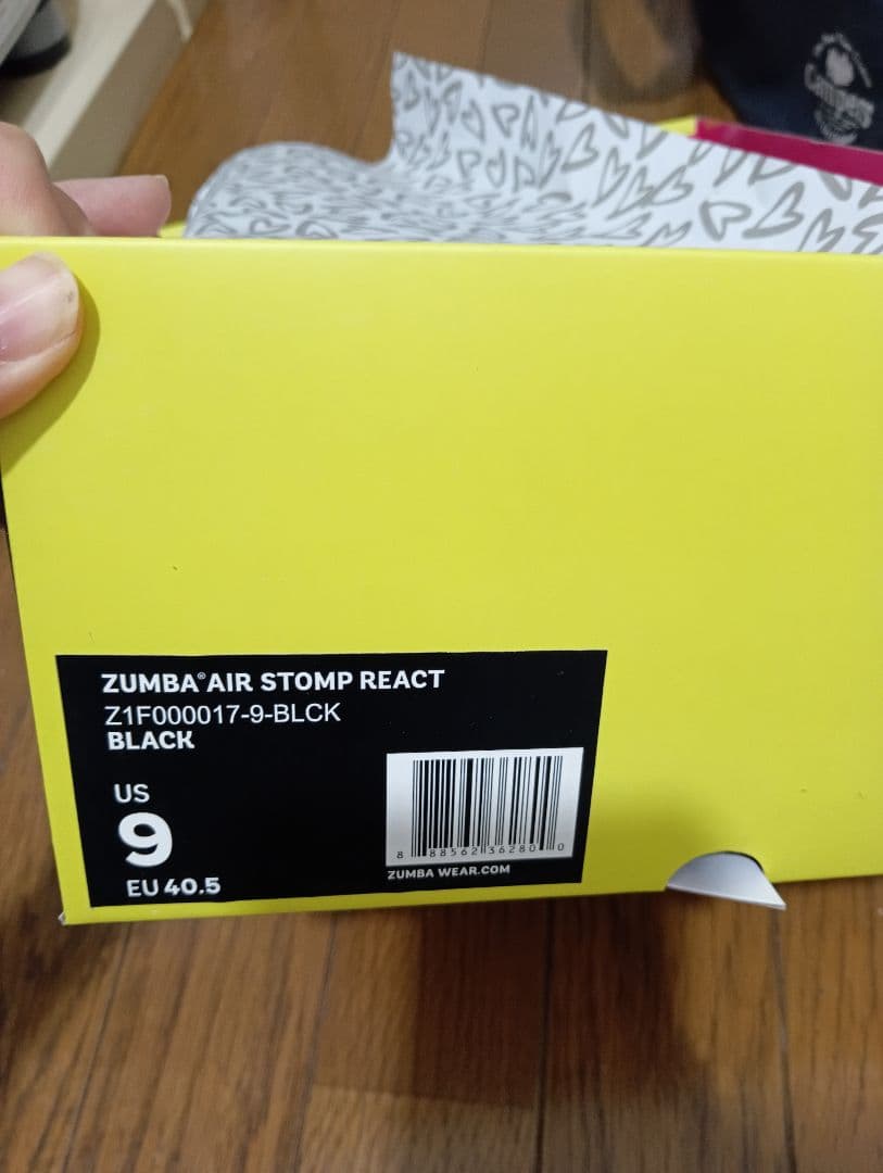 !!早いもの勝ち!!【正規品】ZUMBA AIR STOMP REACT　黒
