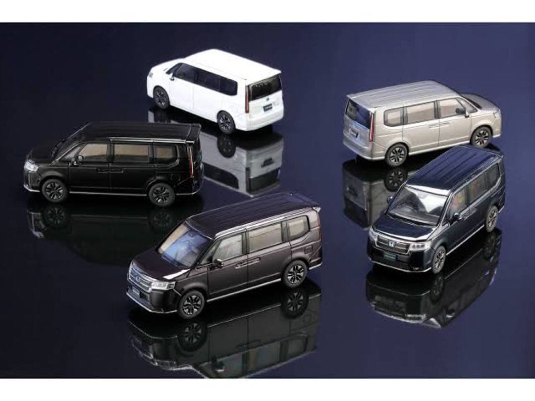 j*o様 Honda STEP WGN SPADA ミニカー 黒 1/43