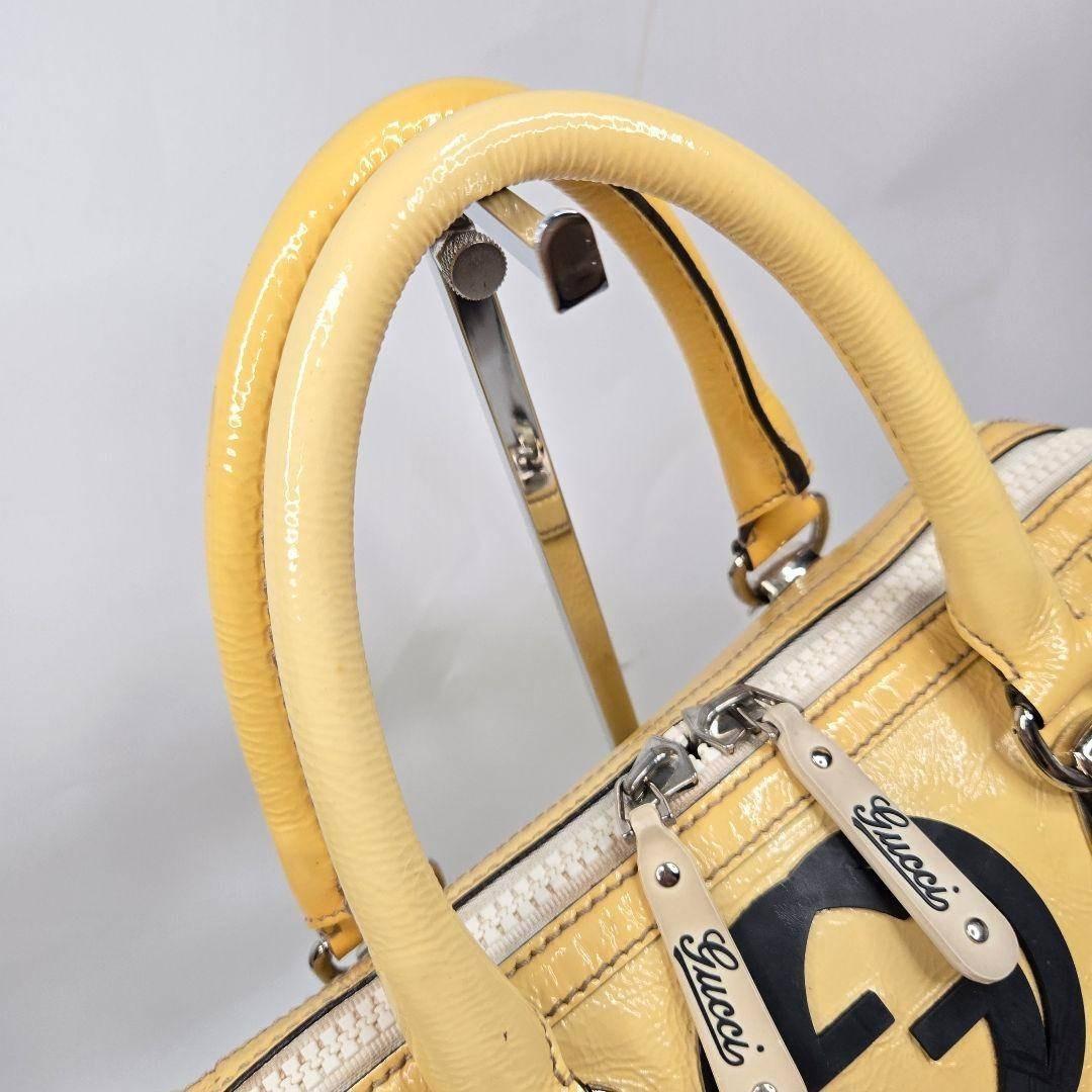 美品 GUCCI 2way レザーショルダーバッグ ハンド インターロッキング