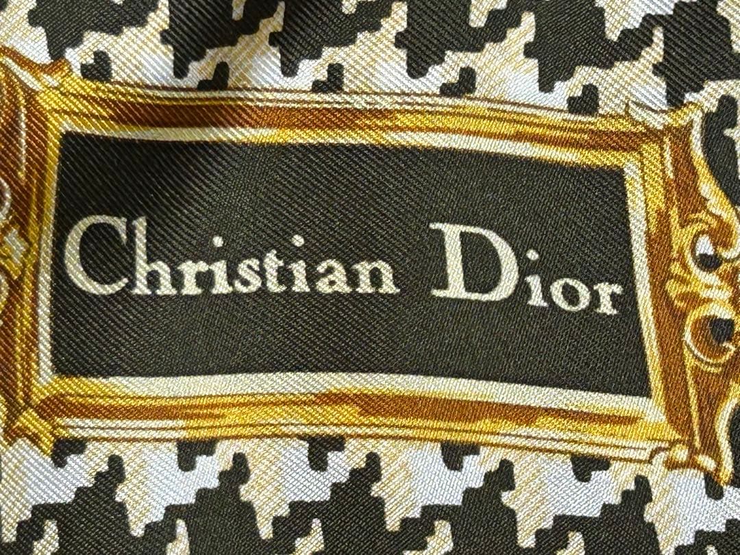Christian Dior ハウンドトゥーススカーフ 約58×58cm