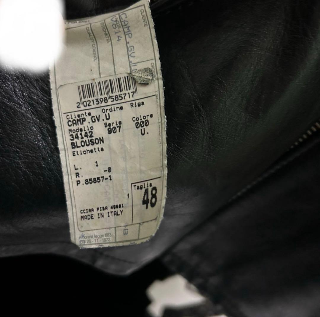 本人期 “GIANNI VERSACE” real leather JKT